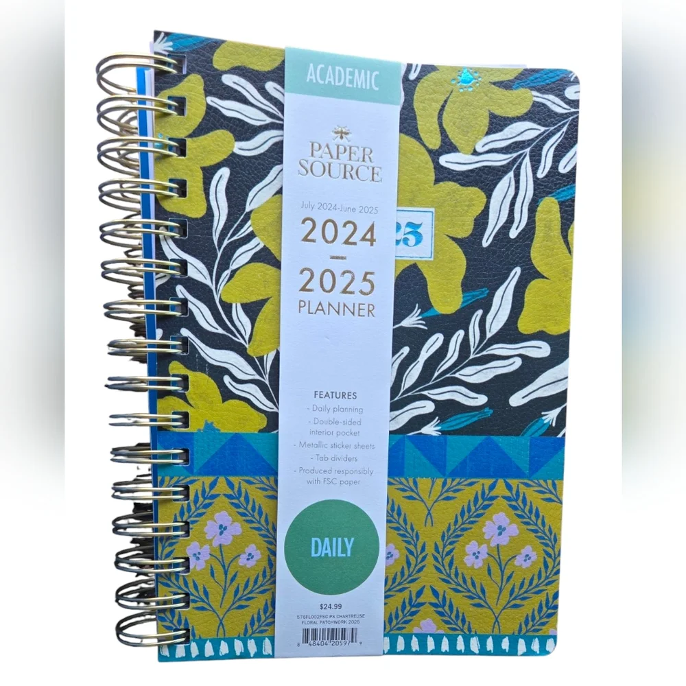 New Paper Source Academic Planner 2024-2025